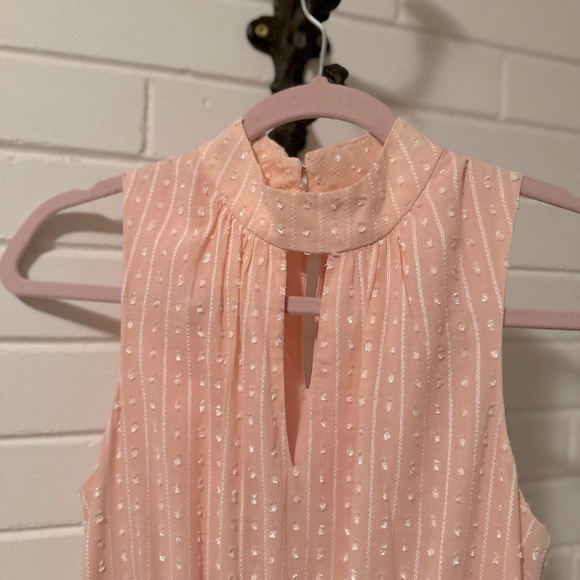 So pretty!! Tommy Hilfiger - Texture Cotton Blend Midi Dress - PINK - Size 4 - Picture 5 of 14